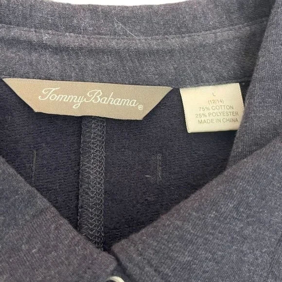 Tommy Bahama SPA Gray Button Front Women's Dress, Size L - Picture 3 of 8